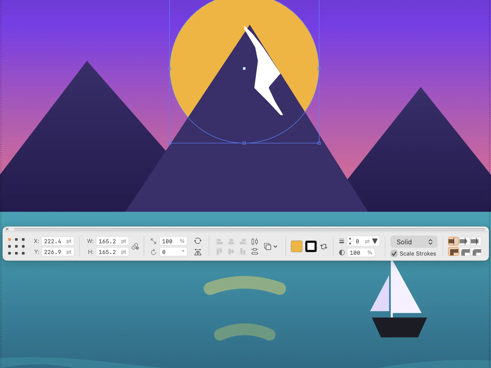 The Transform toolbar