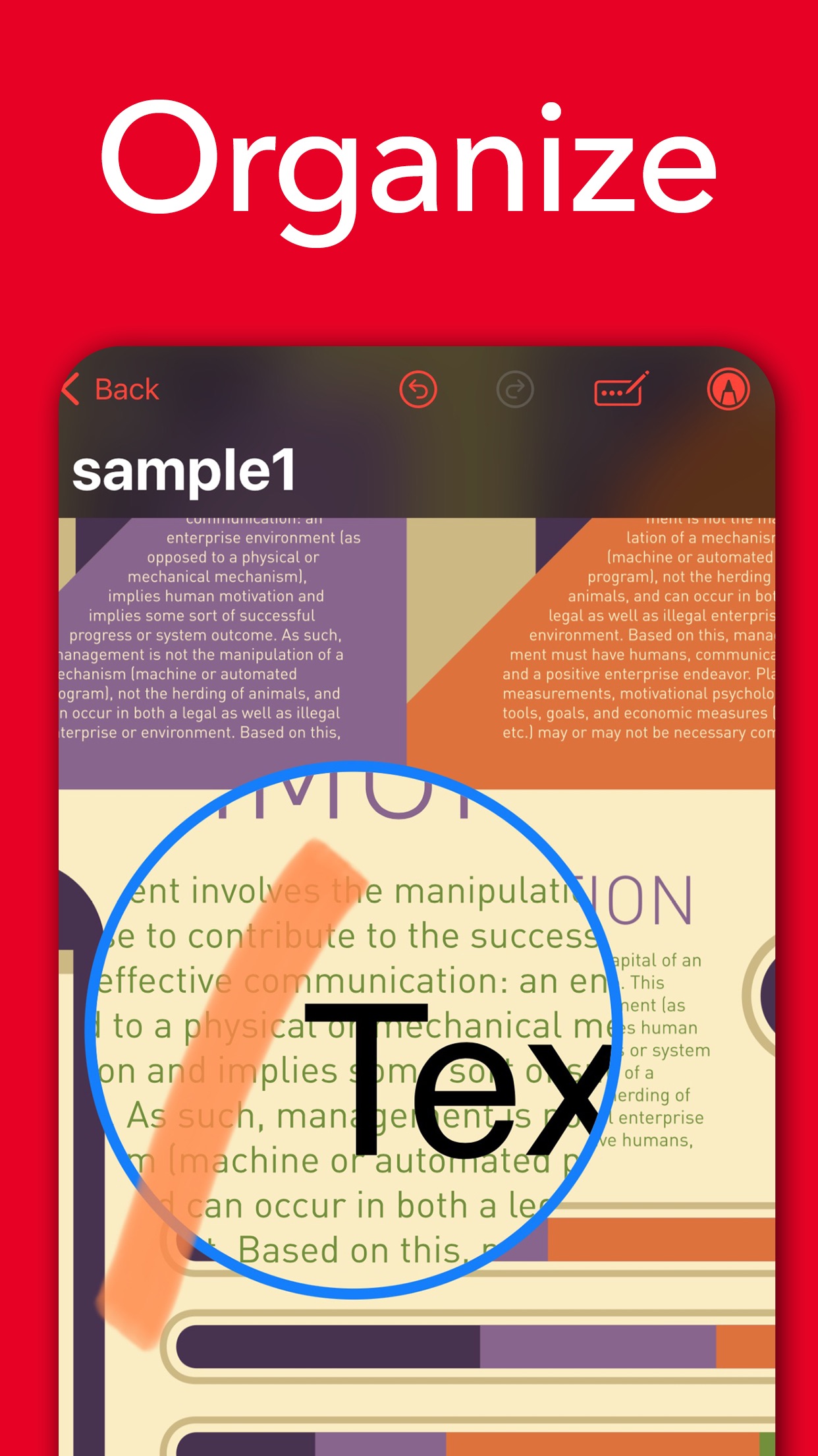 Annotation tools on iPhone