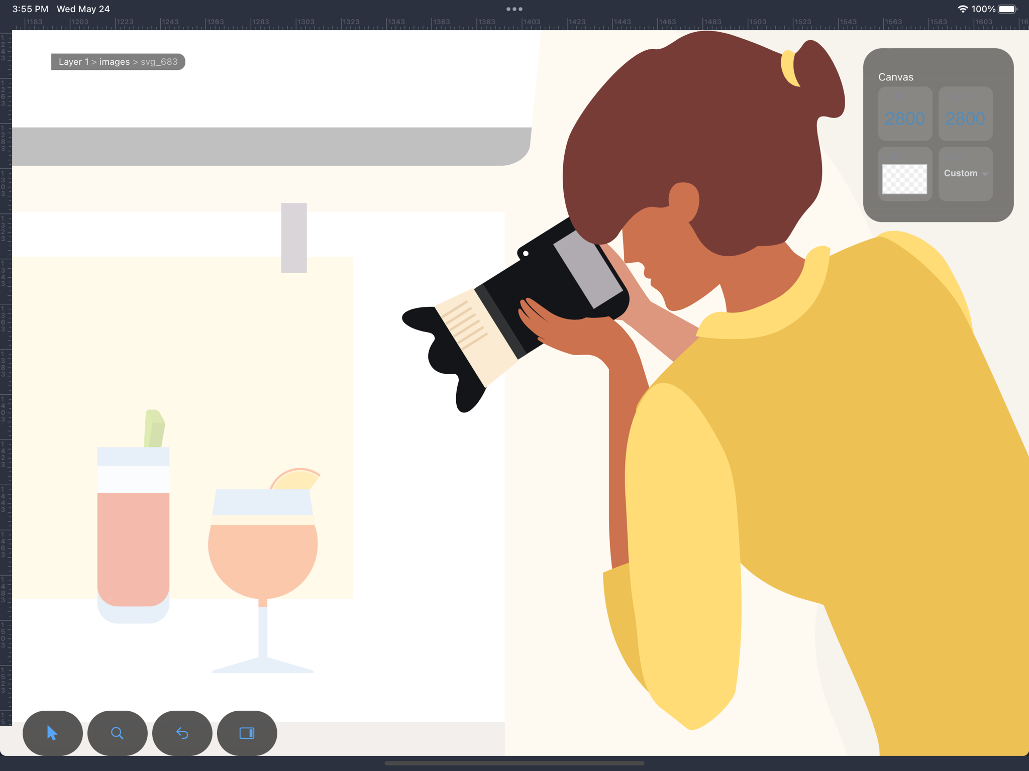 Editing an illustration