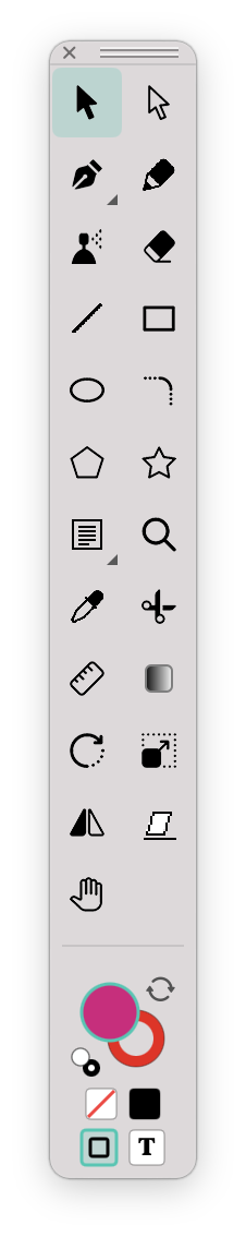 Toolbox palette